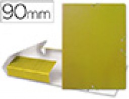 Carpeta de proyectos Liderpapel Folio lomo 90 mm. amarilla